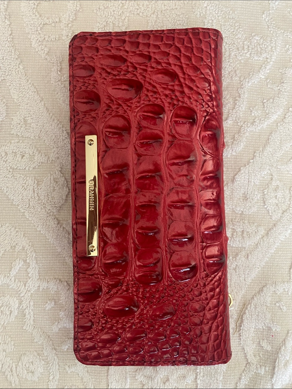 Brahmin Red Merlot Ombre Addy wallet
